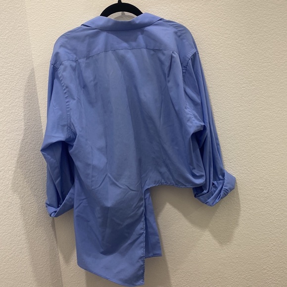 Vintage Reworked Asymmetrical Button Down - Picture 3 of 3